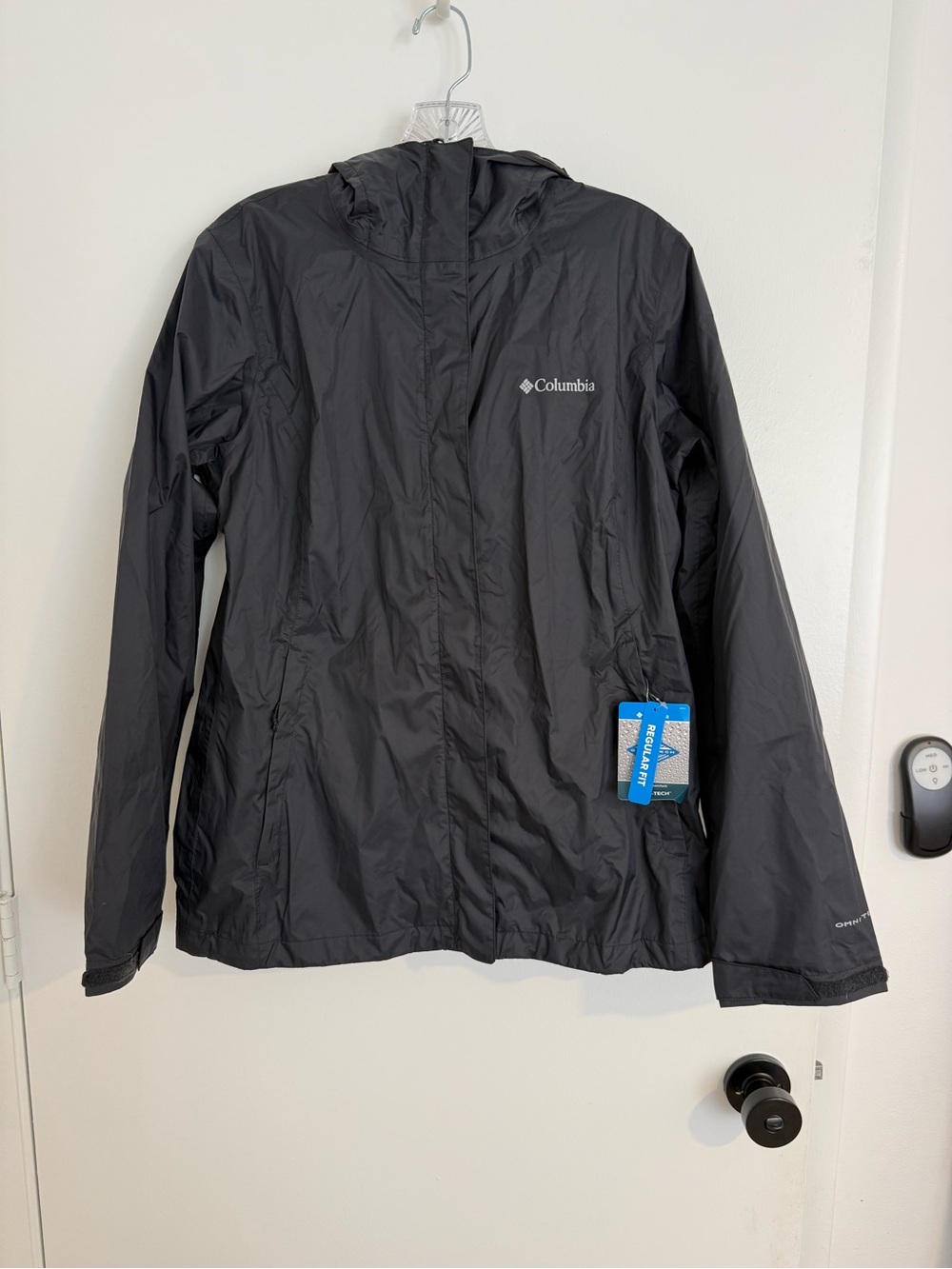 NWT Columbia Arcadia II Omni-Tech Waterproof Rain Jacket Black Women M